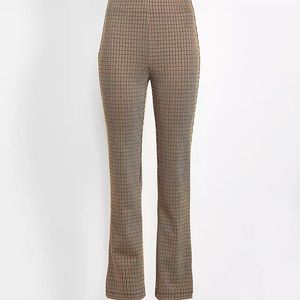 Loft Plaid Kick Crop Pants - 2 Pairs
